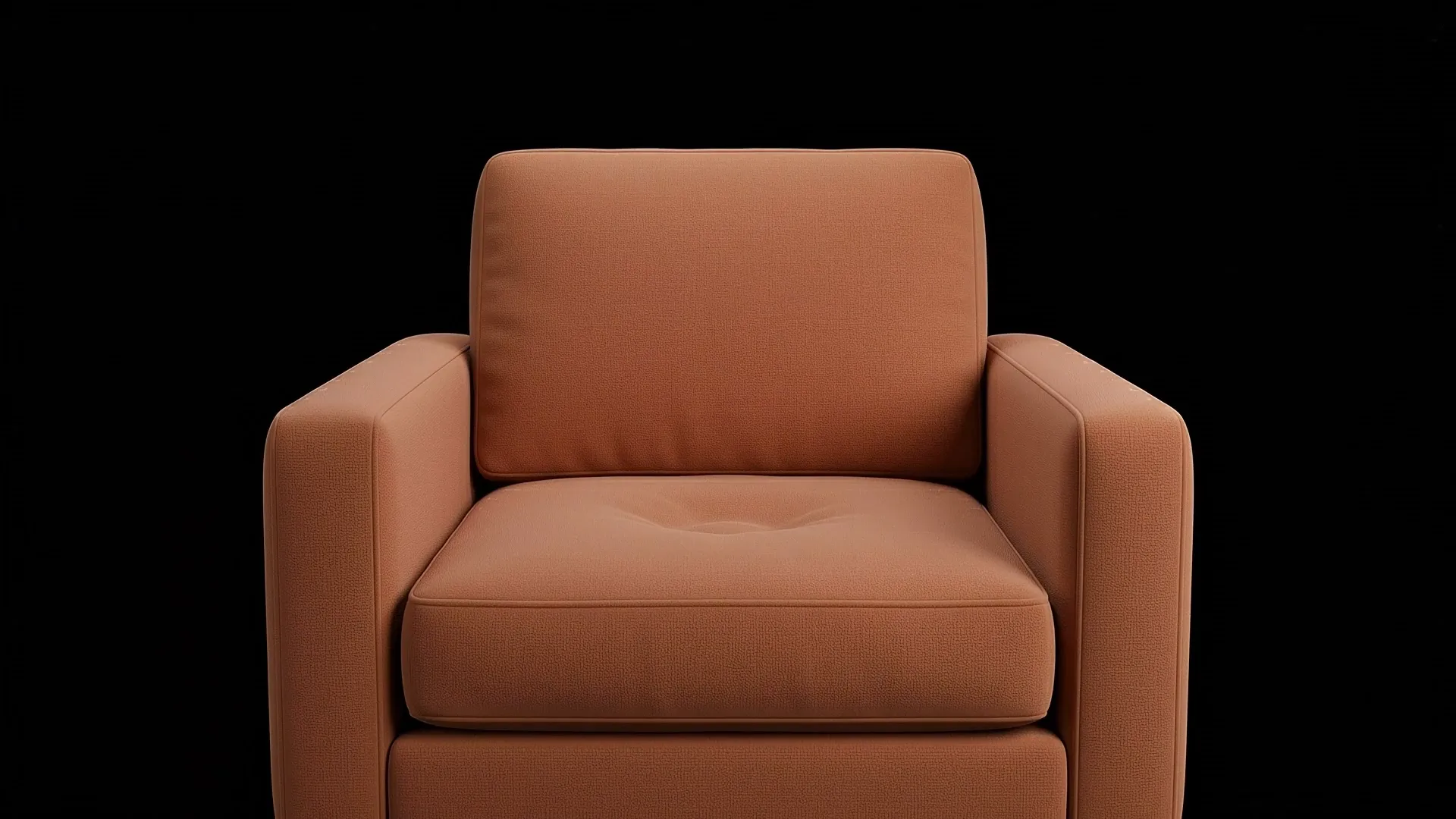 Sillón con taza de café que se va y vuelve — bienvenido de vuelta